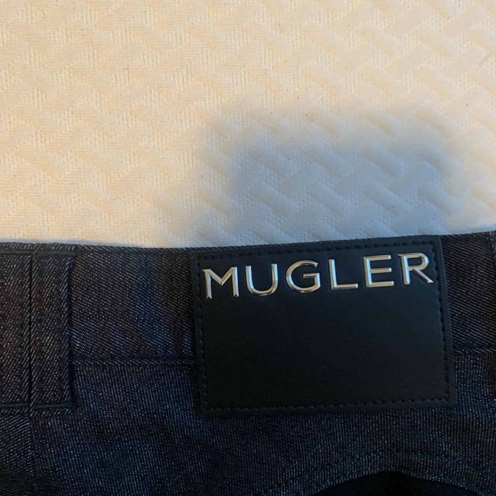 Mugler Midnight Blue Denim Shorts - Picture 4 of 9